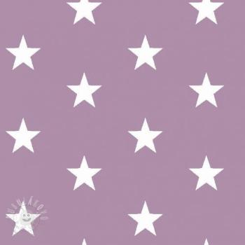 Bavlněná látka Stars lilac