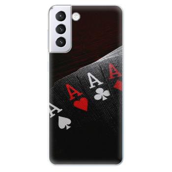 Odolné silikonové pouzdro iSaprio - Poker - Samsung Galaxy S21+