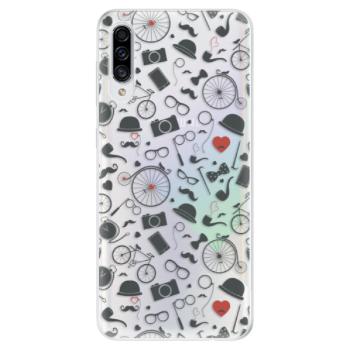 Odolné silikonové pouzdro iSaprio - Vintage Pattern 01 - black - Samsung Galaxy A30s