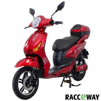 RACCEWAY E-MOPED, červený-lesklý s baterií 20Ah