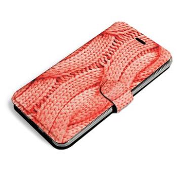 Mobiwear Flip pouzdro pro Samsung Galaxy A03s - MK02S Oranžový vzor svetru (5903516918751)