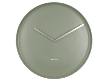 Nástěnné hodiny Plate – zelená