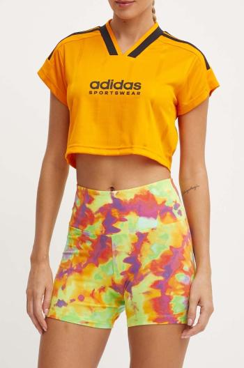 Kraťasy adidas Originals dámské, vzorované, high waist, IY7583