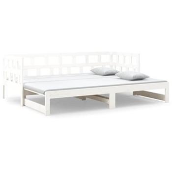 Výsuvná postel bílá masivní borovice 2× (90 × 190) cm , 820233 (820233)