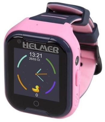 Helmer LK 709 4G růžové - dětské hodinky s GPS lokátorem, videohovorem, vodotěsné