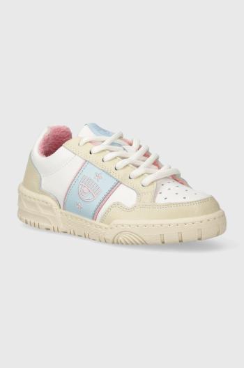 Kožené sneakers boty Chiara Ferragni Sneakers bílá barva, CF3300_325