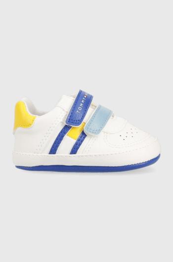 Dětské sneakers boty Tommy Hilfiger bílá barva