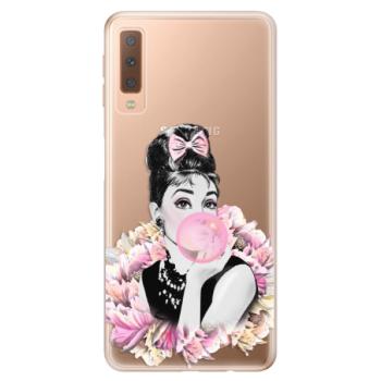 Odolné silikonové pouzdro iSaprio - Pink Bubble - Samsung Galaxy A7 (2018)