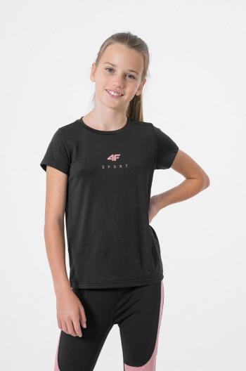 Dětské tričko 4F černá barva