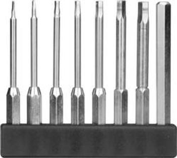 Sada bitů 8 ks Sada mini bitů MBS 73, šestihranné, dlouhé provedení Donau Elektronik MBS73 45 mm, nikl-chrom-molybdenová ocel, pochromovaný, 8dílná