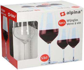 Alpina Sklenice na červené víno 530ml 6ks