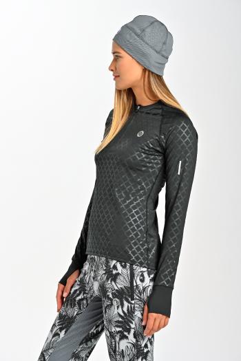 Nessi Sportswear Tréninková Mikina LBKZB-1190 Shiny Black Velikost: XS