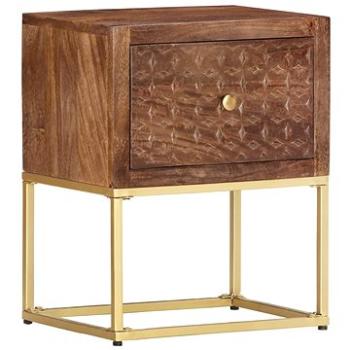 Noční stolek 40x30x50 cm masivní mangovníkové dřevo (286554)