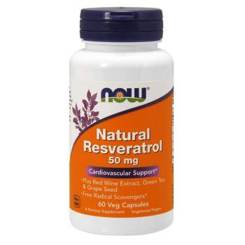 Natural Resveratrol 60 kaps. - NOW Foods