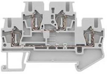 Dvojitá svorka přípojka s pružinovým protitahem Siemens 8WH20250AF01, 5.2 mm, modrá, 50 ks