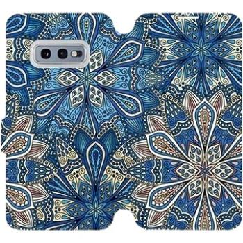 Flipové pouzdro na mobil Samsung Galaxy S10e - V108P Modré mandala květy (5903226814312)
