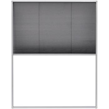 Plisovaná okenní síť proti hmyzu hliník 60 x 160 cm (148650)