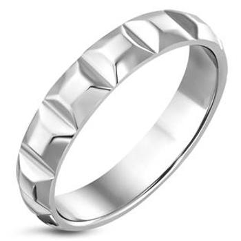 Šperky4U Ocelový prsten, šíře 5 mm - velikost 68 - OPR1799-5-68
