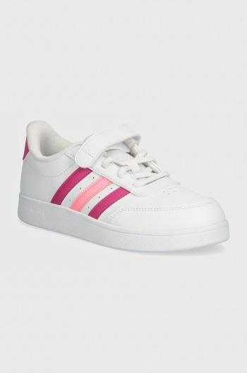 Dětské sneakers boty adidas BREAKNET 2.0 EL C bílá barva, IE3791