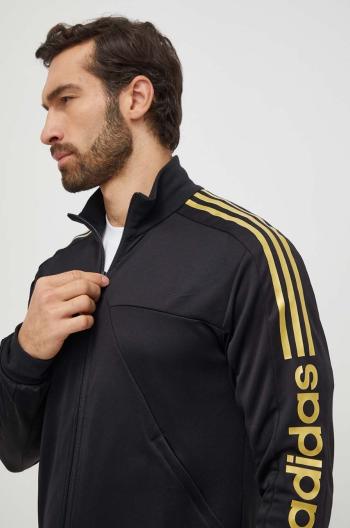 Mikina adidas TIRO pánská, černá barva, s potiskem, IM2920