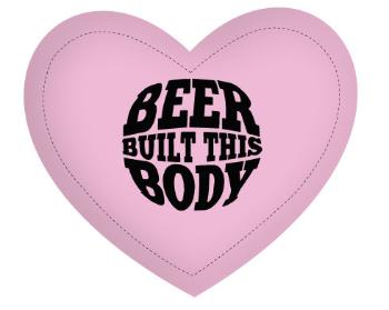 Polštář Srdce Beer built this body