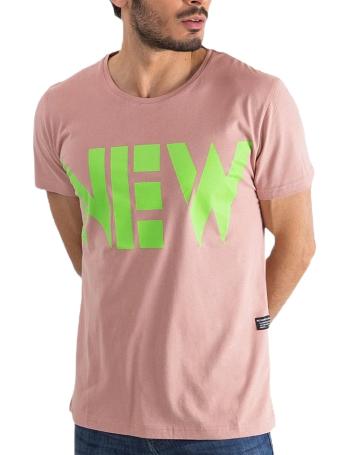 Růžové pánské tričko new vel. L