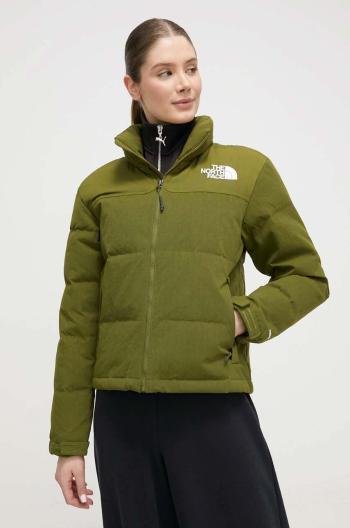 Péřová bunda The North Face 92 RIPSTOP NUPTSE dámská, zelená barva, zimní, NF0A870RPIB1