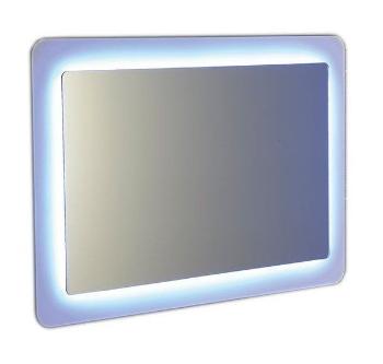 SAPHO LORDE LED podsvícené zrcadlo s přesahem 900x600mm, bílá NL602