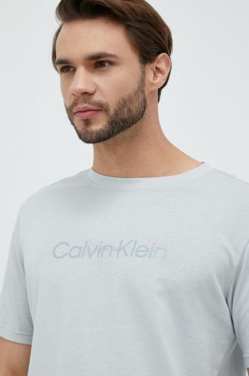 Tričko Calvin Klein Performance šedá barva, s potiskem