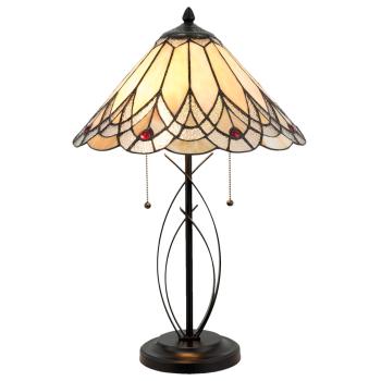 Stolní lampa Tiffany Peaceful - 40*60 cm 2x E27/60W 5LL-5186