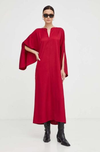 Šaty By Malene Birger červená barva, midi, oversize