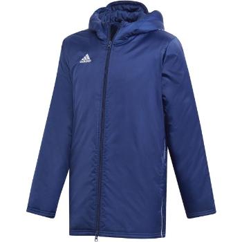 adidas CORE18 STD JKT Chlapecká sportovní bunda, tmavě modrá, velikost 164