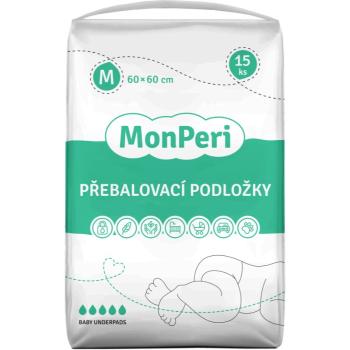 MonPeri Baby Underpads Size M jednorázové přebalovací podložky 60x60 cm 15 ks