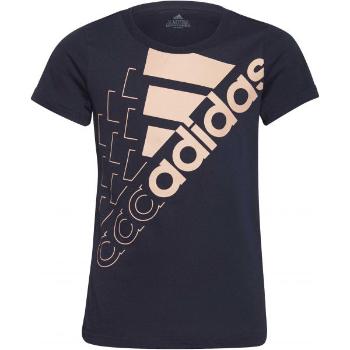 adidas LOGO T1 Dívčí tričko, tmavě modrá, velikost 140