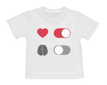 Tričko pro miminko love ON brain OFF