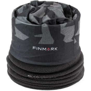 Finmark MULTIFUNCTIONAL SCARF Multifunkční šátek s fleecem, tmavě šedá, velikost UNI