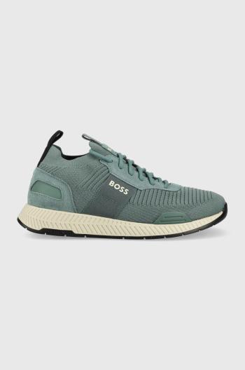 Sneakers boty BOSS Titanium tyrkysová barva