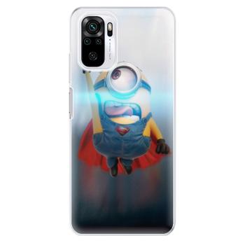 Odolné silikonové pouzdro iSaprio - Mimons Superman 02 - Xiaomi Redmi Note 10 / Note 10S