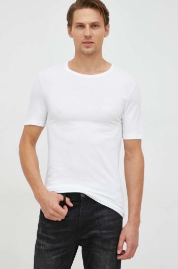 Bavlněné tričko BOSS 3-pack černá barva