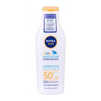 Nivea Sun Kids Protect & Sensitive Sun Lotion SPF50+ 200 ml opalovací přípravek na tělo pro děti