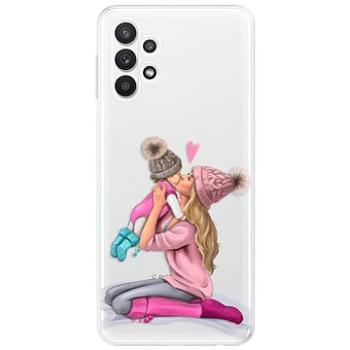 iSaprio Kissing Mom - Blond and Girl pro Samsung Galaxy A32 LTE (kmblogirl-TPU3-A32LTE)