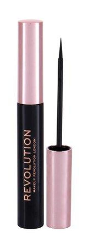 Oční linka Makeup Revolution London - Super Flick Eyeliner Black 4,5 ml , 4,5ml