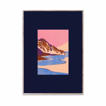 Plakát Blue Landscape – 50 × 70 cm