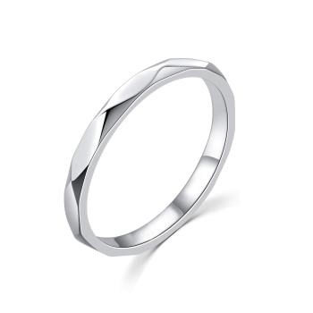 MOISS Minimalistický stříbrný prsten R00019 51 mm