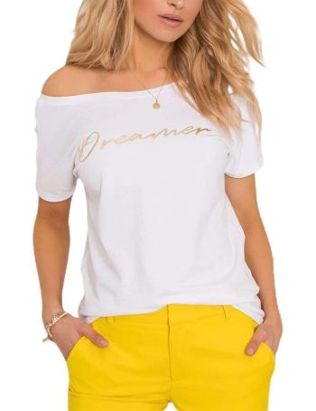 Bílé dámské tričko s nápisem vel. XL