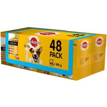 Pedigree kapsička masový výběr se zeleninou ve šťávě pro dospělé psy 48 x 100g (5900951234873)