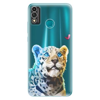 Odolné silikonové pouzdro iSaprio - Leopard With Butterfly - Honor 9X Lite