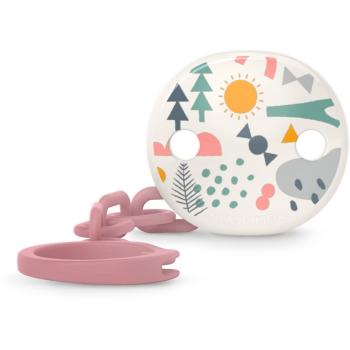 Suavinex Walk Soother Clip klip na dudlík Pink 1 ks