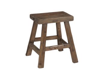 Hnědá dřevěná stolička Bery - 35,5*34,5*45 cm 79041