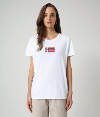 Napapijri NAPAPIJRI dámské bílé tričko SHEA